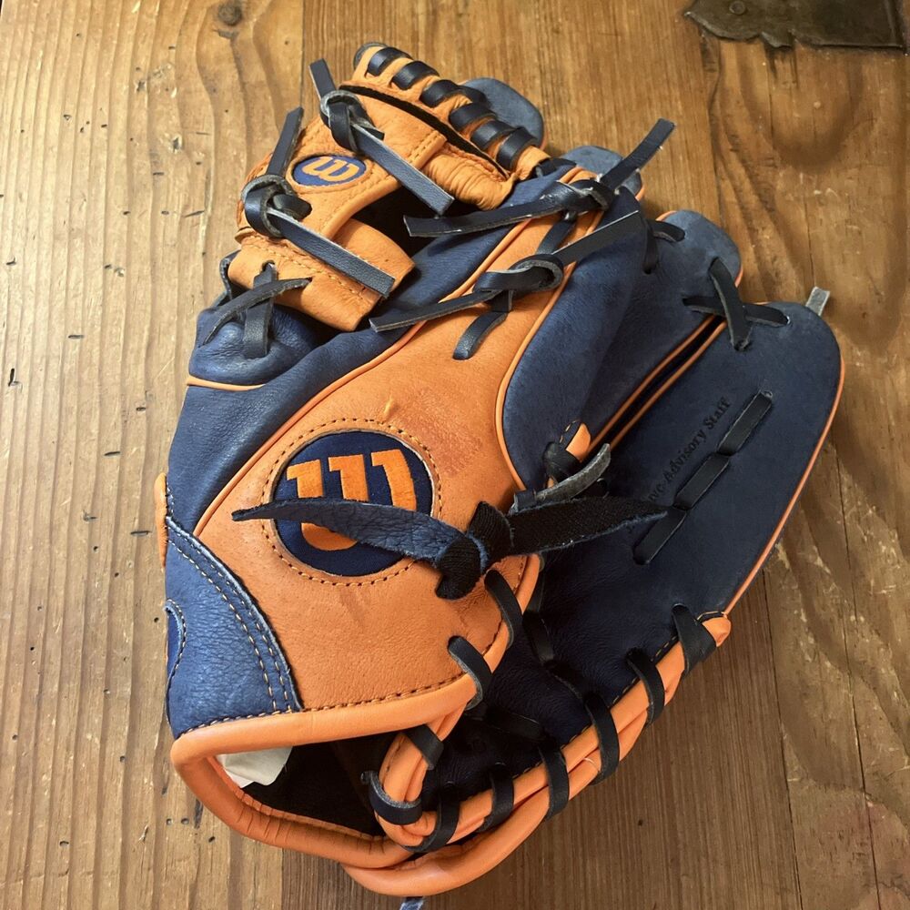Wilson Jose Altuve RHT Baseball Glove A450 10 3/4” Ultra Soft Blue Orange